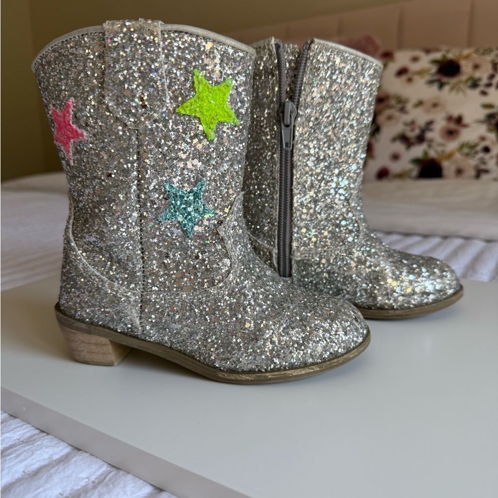 Lola & the Boys hologram star cowgirl boots - toddler size 8C